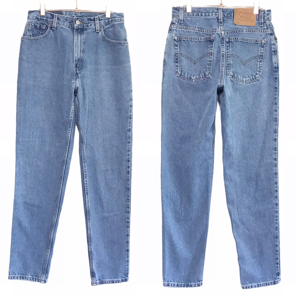 Levi's Vintage 550 Light Wash Jeans 29" Waist Long